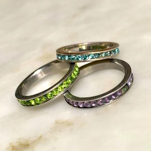 Stackable rings , size 7